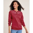 thumbnail image 1 of Blair Womens Printed Yoke Sweatshirt, 1 of 1