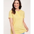 thumbnail image 1 of Blair Womens Short Sleeve Pointelle Henley Top, 1 of 1