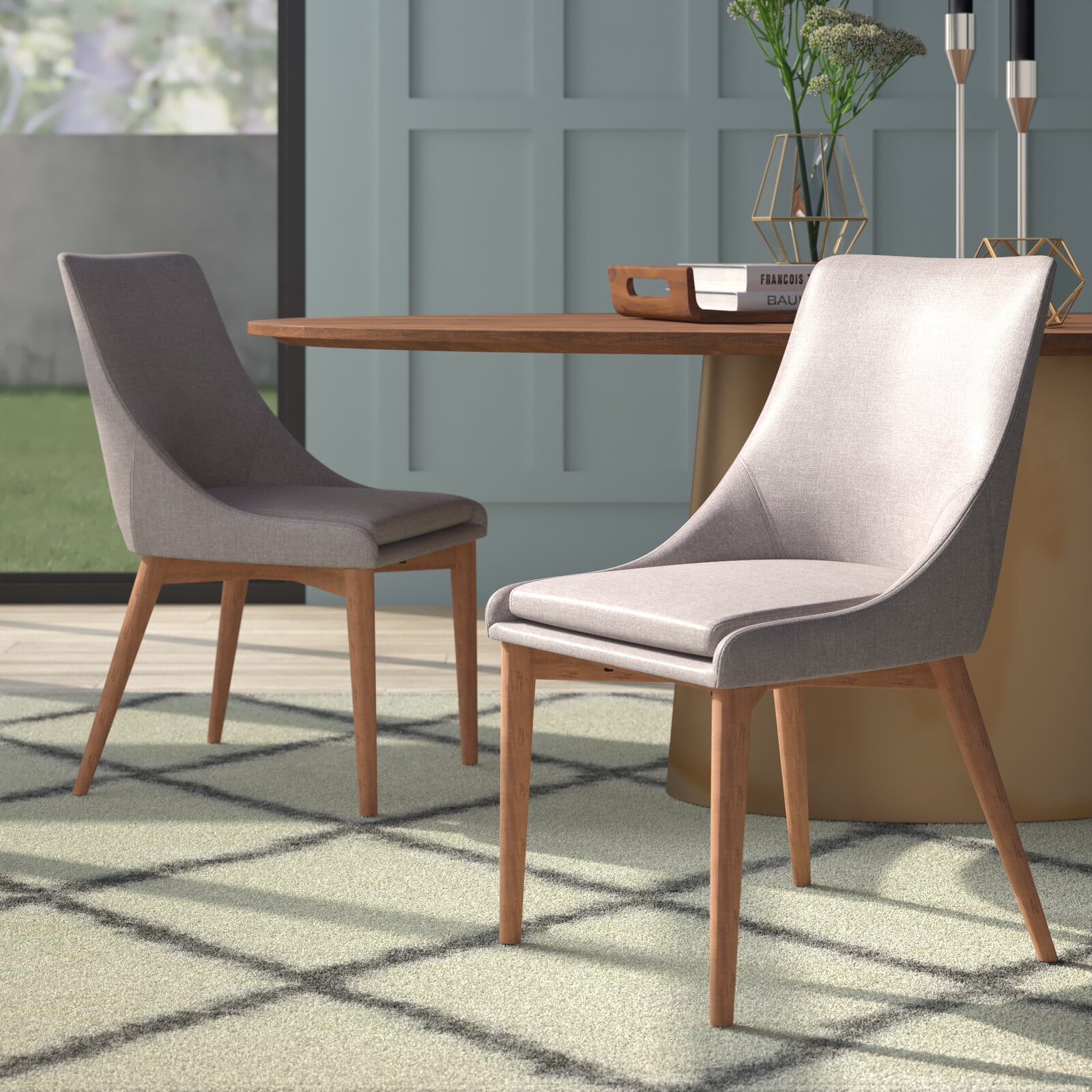 Blaisdell linen upholstered dining chair deals