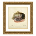 thumbnail image 1 of Blaise-Alexandre Desgoffe 12x14 Gold Ornate Wood Frame and Double Matted Museum Art Print Titled - Study of a 16th Century Rock Crystal Goblet (1887), 1 of 4