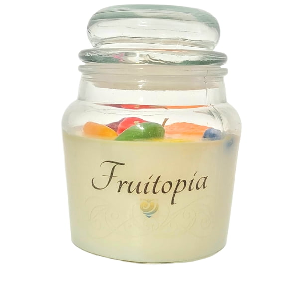 Blak Beautys FRUITOPIA Fruit Slices Scented Glass Jar Candle (2 Wick) 25 fl oz