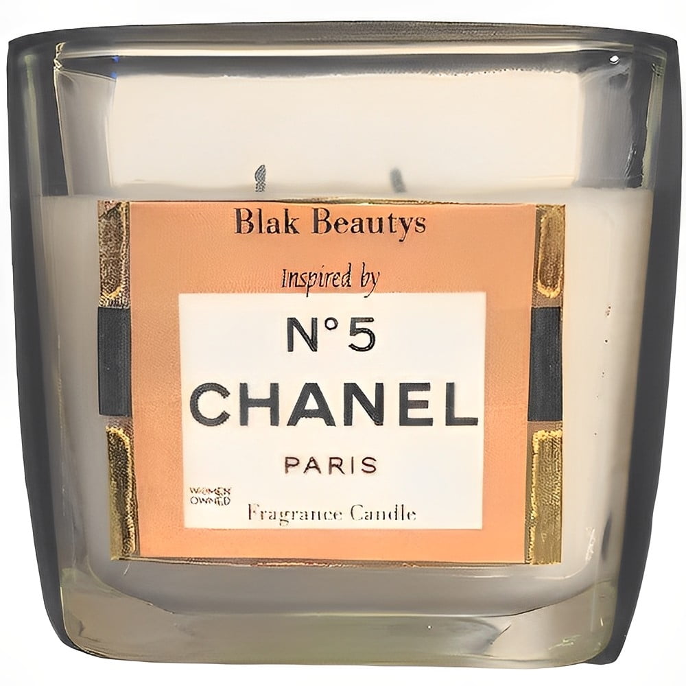 Blak Beautys New! Chanel N5 Parfum Glass Jar Candle (2Wick) 22OZ