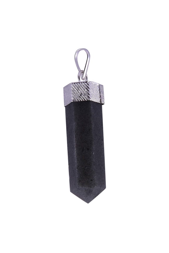 Blak Turmoline Pencil Pendant for Reiki Healing and Crystal Healing,Traditional Astrological Pendant for Women and Mens for Chakra Healing | Lucky Charm Positive Vibes Energy(KI_38)