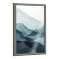 thumbnail image 1 of Blake Blue Mountain Range 18 in x 24 in Framed Painting Art Prints, by Kate and Laurel, 1 of 6