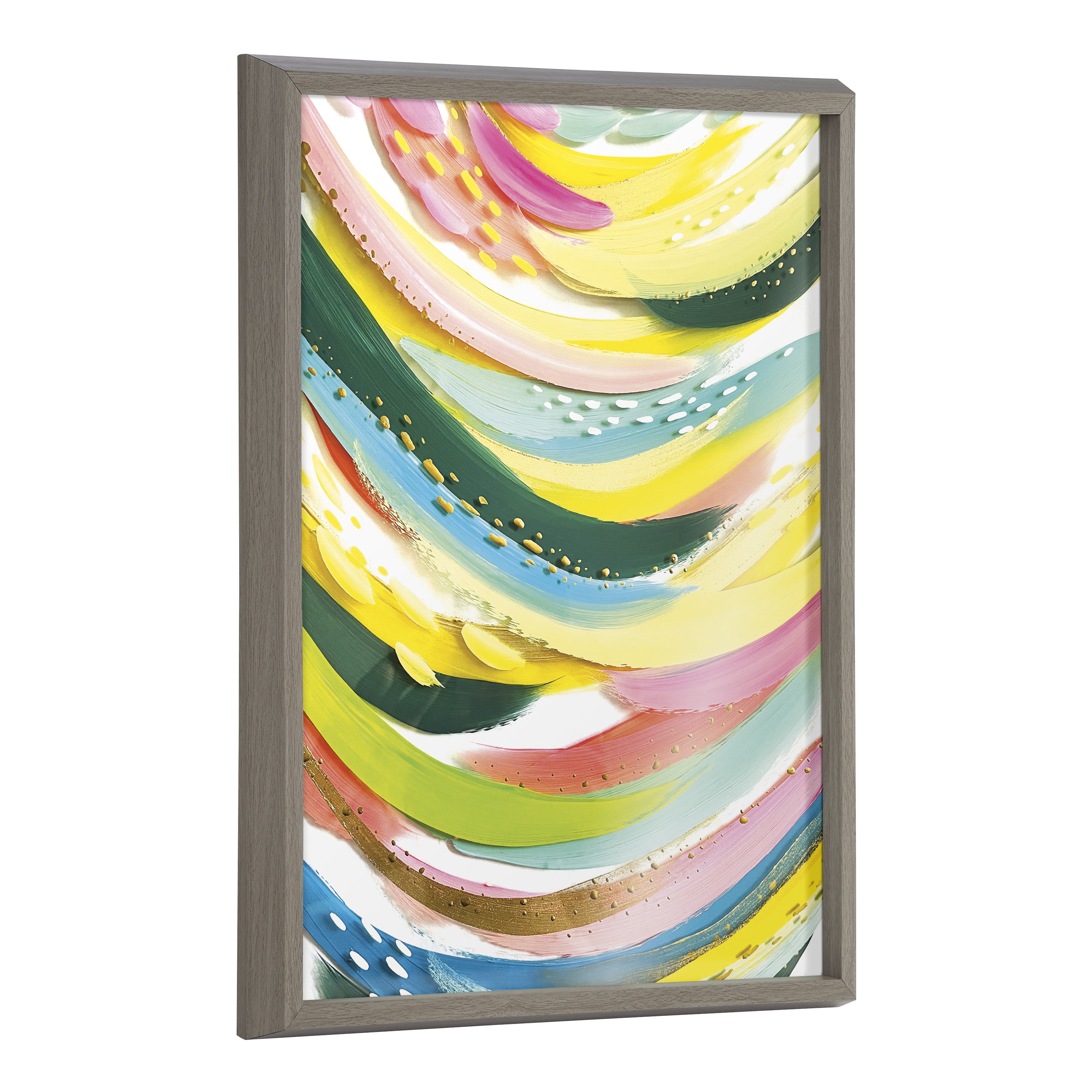 Blake Brushstroke 120 18 in x 24 in Framed Painting Art Prints, by Kate and Laurel