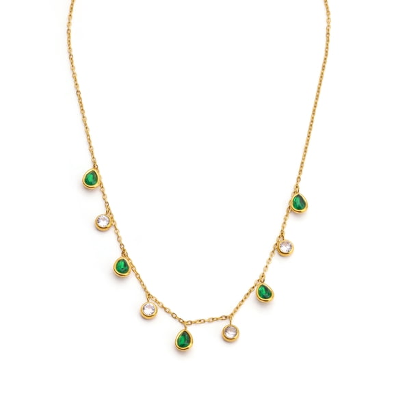 Blake Emerald Stone Necklace
