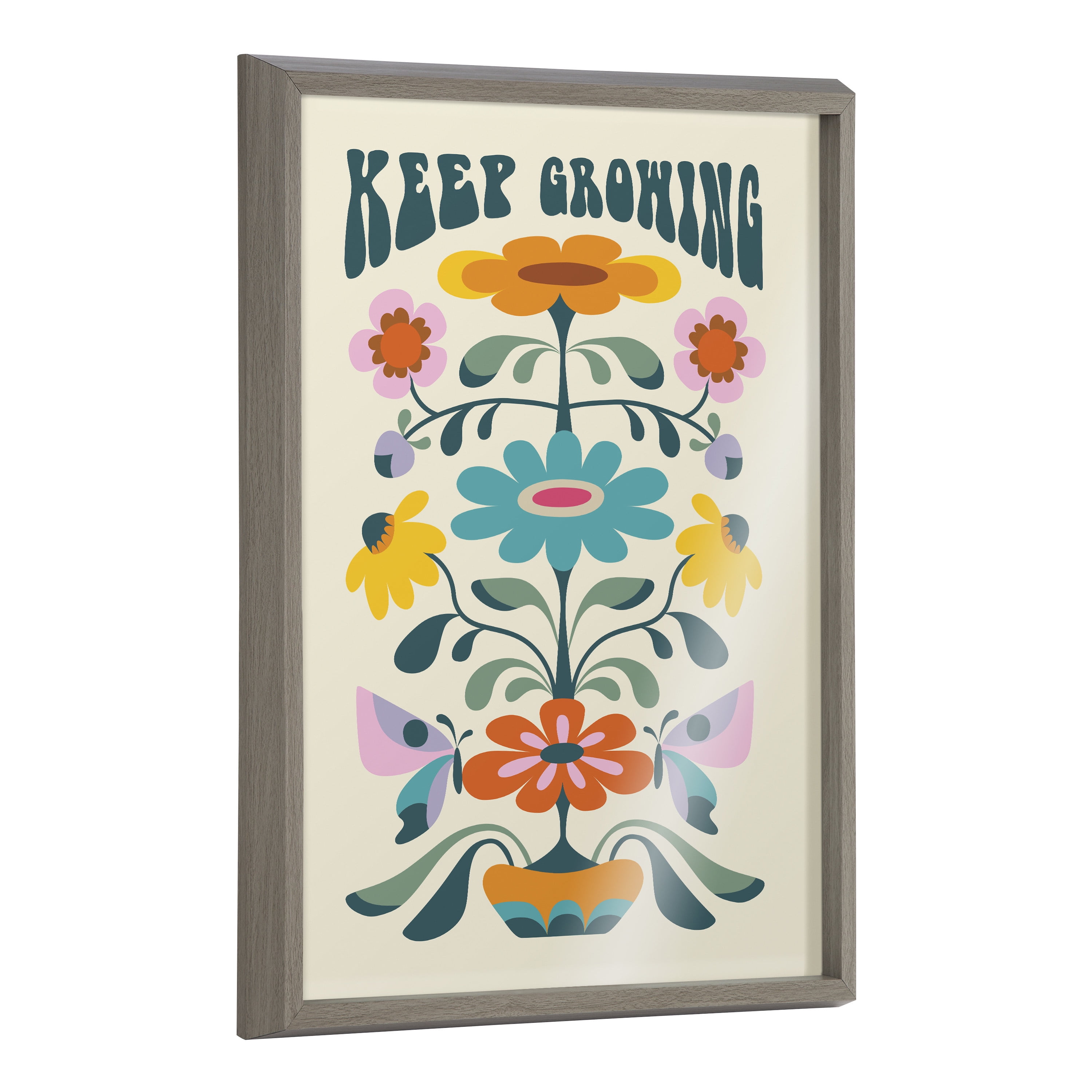 Blake Keep Growing 18 in x 24 in Framed Painting Art Prints, by Kate and Laurel