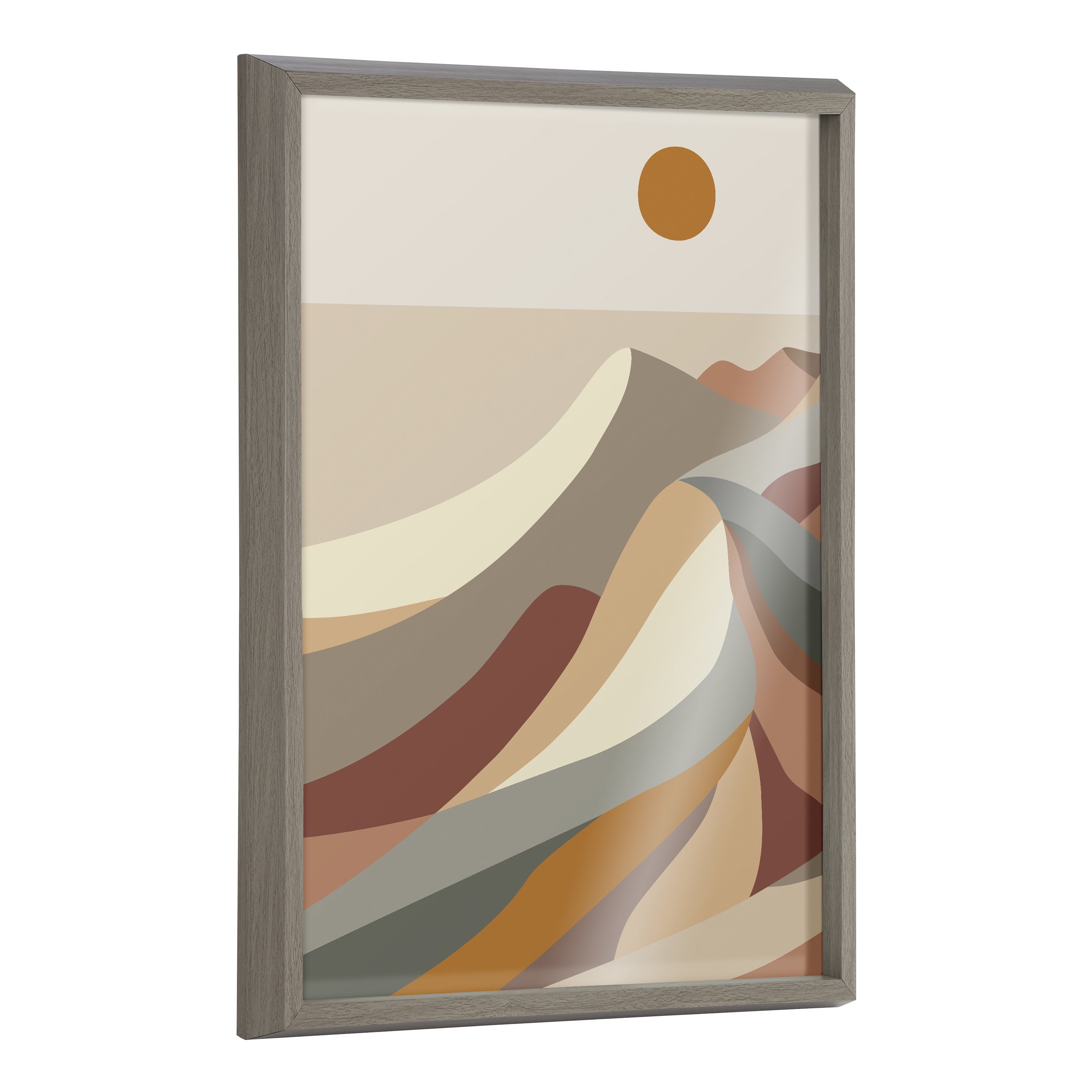Blake MCM Mountains 1a 18 in x 24 in Framed Painting Art Prints, by Kate and Laurel