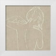 thumbnail image 1 of Blake, Madeline 12x12 White Modern Wood Framed Museum Art Print Titled - Female Figure Natural II, 1 of 4