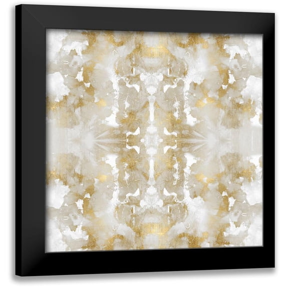 Blake, Madeline 15x15 Black Modern Framed Museum Art Print Titled - Resonate in Gold I