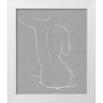 thumbnail image 1 of Blake, Madeline 20x23 White Modern Wood Framed Museum Art Print Titled - Female Figure Gray V, 1 of 4