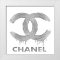 thumbnail image 1 of Blake, Madeline 26x26 White Modern Wood Framed Museum Art Print Titled - Fashion Logo Silver on White, 1 of 4