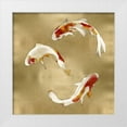 thumbnail image 1 of Blake, Madeline 26x26 White Modern Wood Framed Museum Art Print Titled - Koi on Gold I, 1 of 4