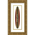 thumbnail image 1 of Blake, Madeline 7x14 Gold Ornate Wood Framed with Double Matting Museum Art Print Titled - Fashion Surfboard Milan V, 1 of 4