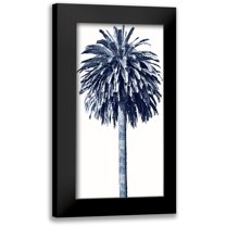 Blake, Madeline 9x14 Black Modern Framed Museum Art Print Titled - Palm Tree Blue II