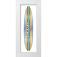 thumbnail image 1 of Blake, Madeline 9x18 White Modern Wood Framed Museum Art Print Titled - Fashion Surfboard Milan II, 1 of 4