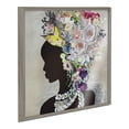 thumbnail image 1 of Blake Natural Woman Floral 24 in x 24 in Framed Painting Art Prints, by Kate and Laurel, 1 of 7