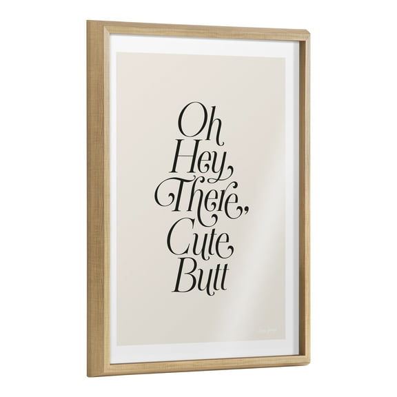 Blake Nice Butt 18 in x 24 in Framed Drawing Art Prints, by Kate and Laurel