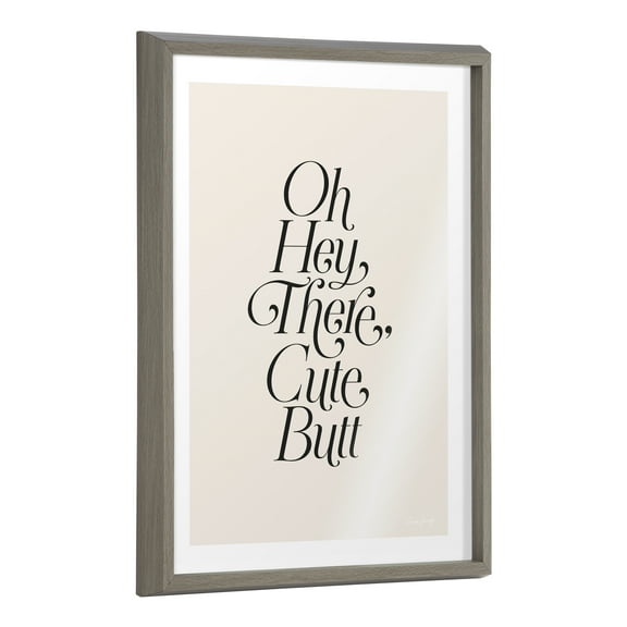 Blake Nice Butt 18 in x 24 in Framed Drawing Art Prints, by Kate and Laurel