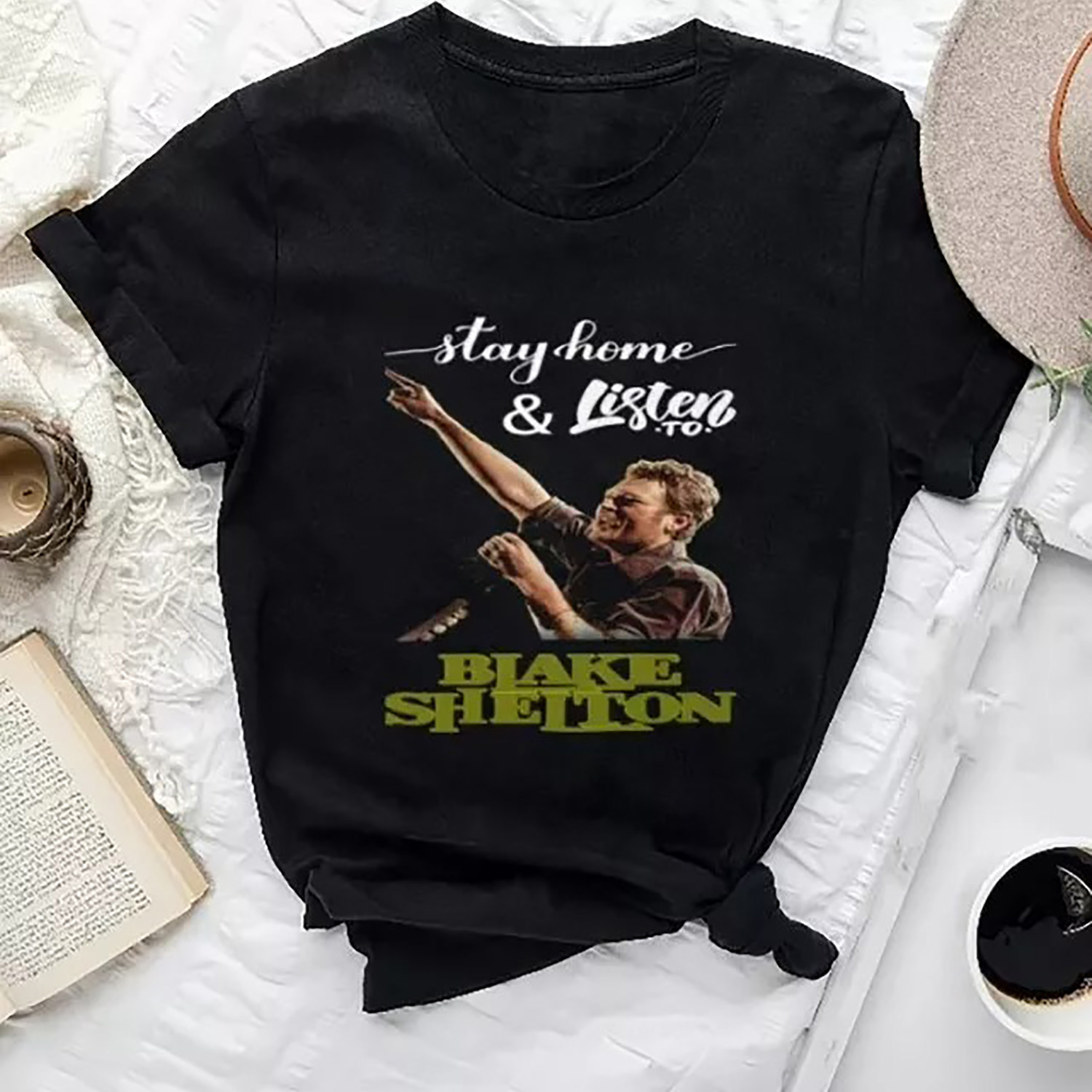 Blake Shelton 2024 Back to the Honky Tonk Tour Shirt Tshirt, M, BLACK