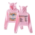 thumbnail image 1 of Blake Shelton Cat Ear Casual Retro Street Hoodie Women's Short Sportswear, 1 of 2