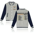 thumbnail image 1 of Blake Shelton Neutral retro hip-hop fashionable long sleeved baseball jacket, 1 of 2