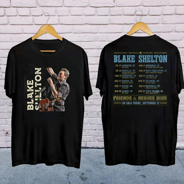 Blake Shelton Signature Shirt, Blake Shelton Friends and Heroes Tour