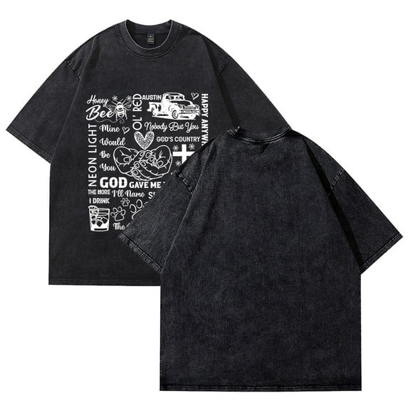 Blake Shelton T-shirt Crewneck Short Sleeve Tee Women Men Streetwear Tops Hip Hop Clothes Cotton T-shirt