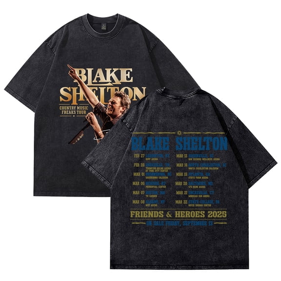Blake Shelton T-shirt Crewneck Short Sleeve Tee Women Men Streetwear Tops Hip Hop Clothes Cotton T-shirt