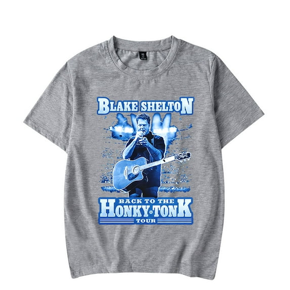 Blake Shelton T-shirt Merch Retro Fashion Casual Men's and Women's Short sleeved T-shirt Top