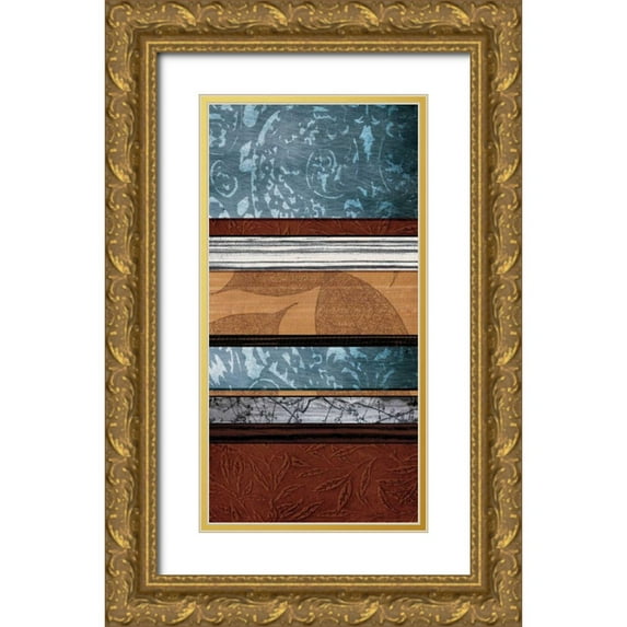 Blake, W. 9x14 Gold Ornate Wood Framed with Double Matting Museum Art Print Titled - Pillars of Pattern I