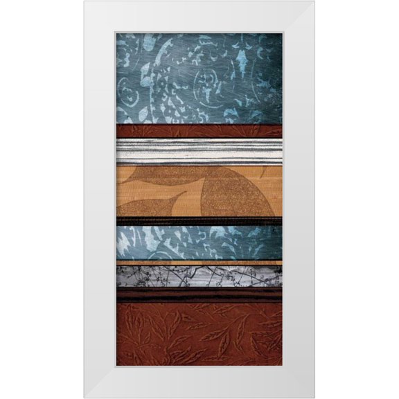 Blake, W. 9x14 White Modern Wood Framed Museum Art Print Titled - Pillars of Pattern I