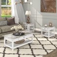 thumbnail image 1 of Blake Wood 3-Piece Coffee Table Set, White, 1 of 14