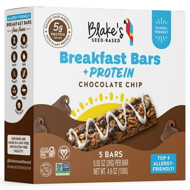 Blake’s Seed Based Breakfast Bars with Protein — Chocolate Chip 5ct, Top 9 Allergen Free