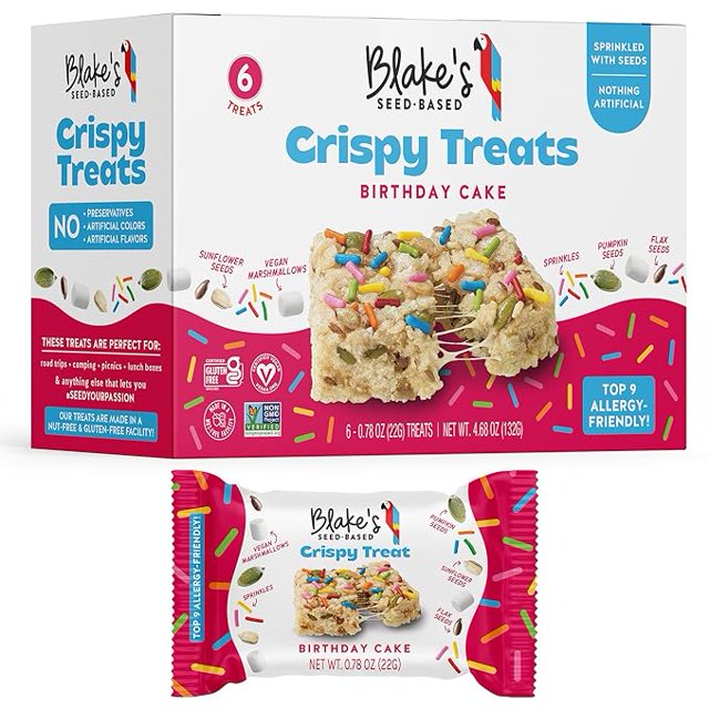 Blake's Seed Based Gluten Free Nut Free Crispy Treats Birthday Cake 6
