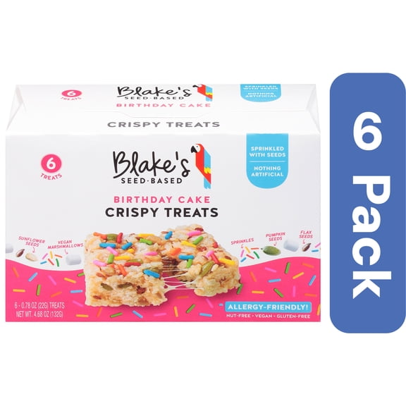 Blake's Seed Based Rice Crispy Treat Body Cake 6 Pack 4.68 oz (Pack Of 6)