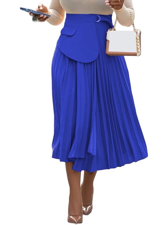 Blakely Pleated Skirt Blue|Green