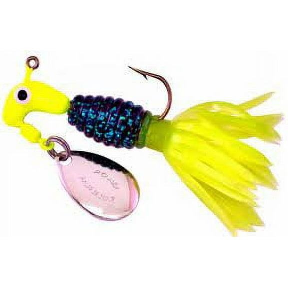 Blakemore Crappie Thunder Road 2pk 1/8oz Chartreuse/Junebug/Chartreuse Md#: 1803-061 Multi-Colored
