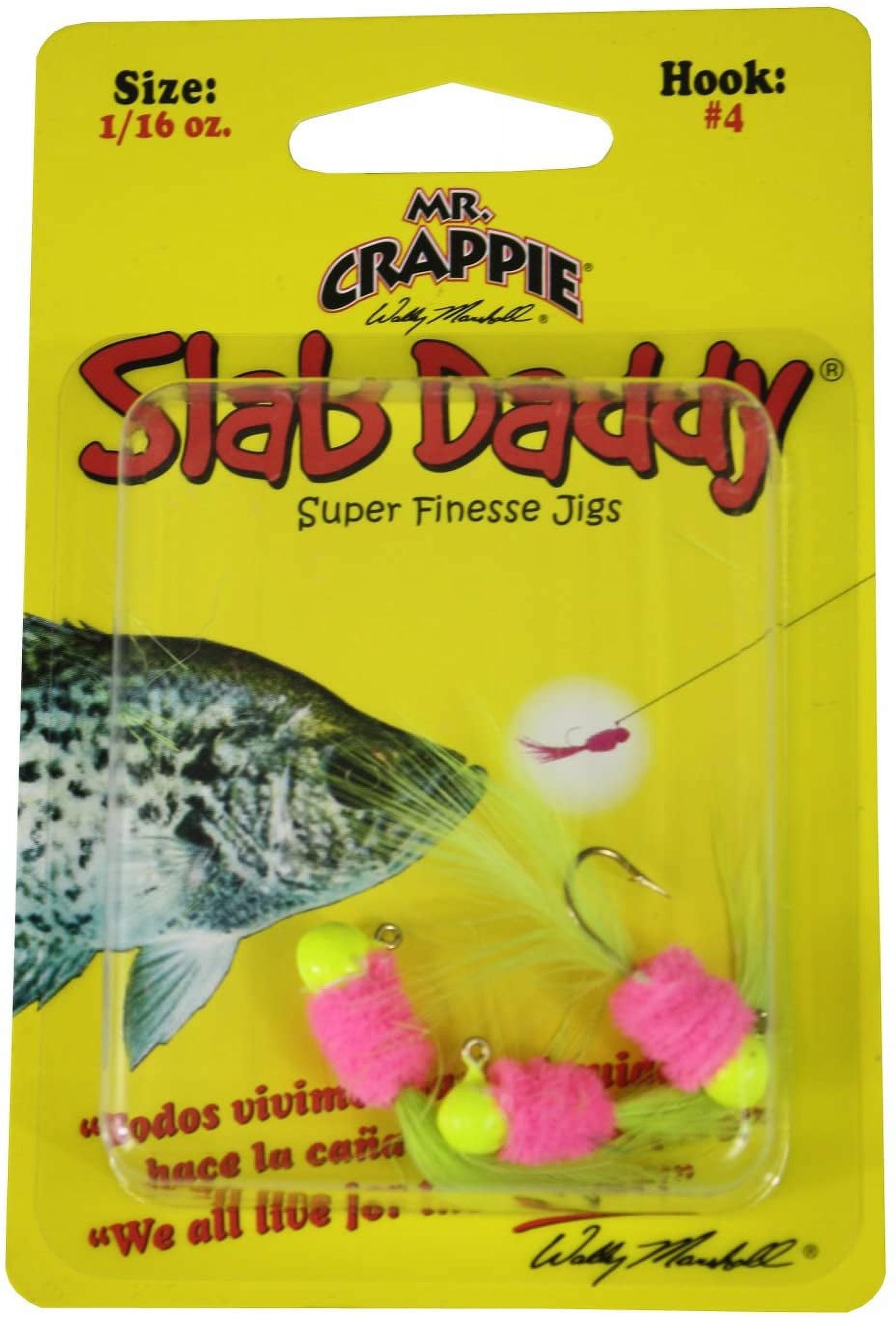 Blakemore Mr Crappie Slab Daddy Hook 3Pack 1/16oz Electric Chicken SD2D-738
