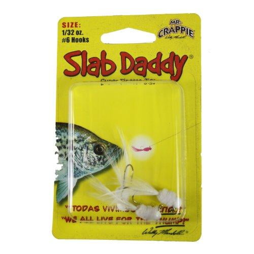 Blakemore Mr. Crappie Slab Daddy Hook Pack of 3 (White, 1/32 Ounce)