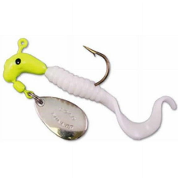 Blakemore Road Runner 1/8Oz Curl Tail Chartreuse/White Order 12 1603-081
