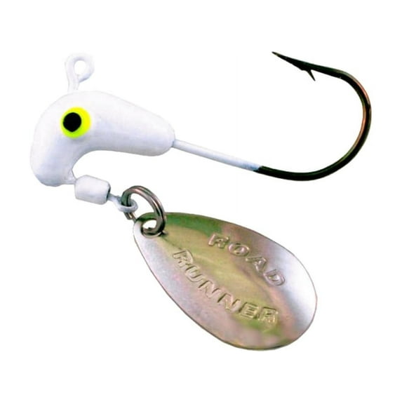 Road Runner Original Head 1/16oz Underspin Jighead White 8PK