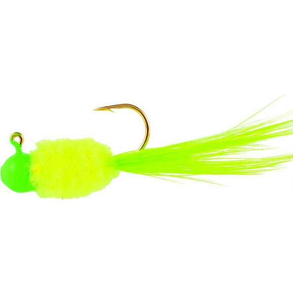 Blakemore TTI Fishing Co Mr Crappie Slab Daddy Hook-Pack of 3 ( Lime/Chartreuse/Lime, 1/32 Ounce)
