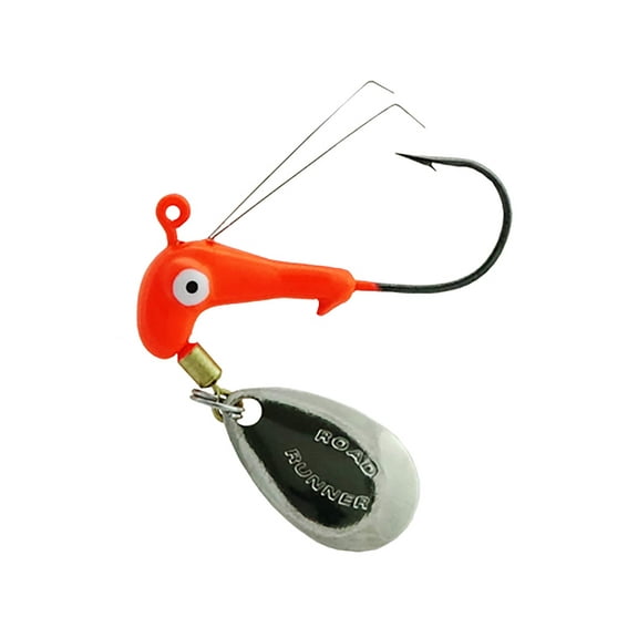 Blakemore W152-009 Weedless 1/16oz #2 Hook Fluorescent Red Jig Head Fishing Lure