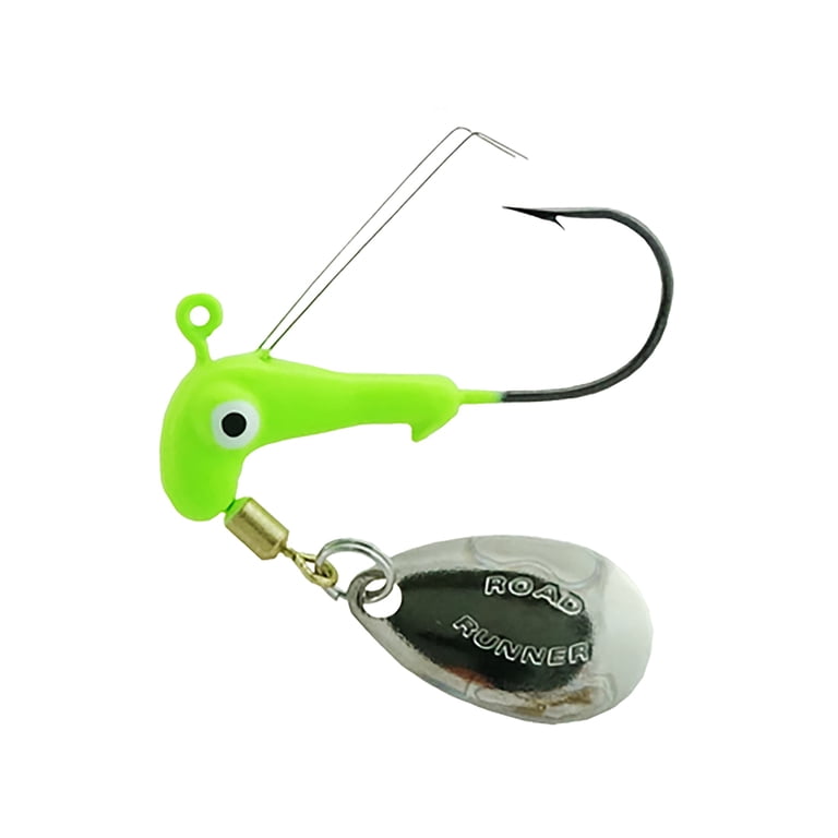 blakemore more fish lures Blakemore W152-012 Weedless 1/16oz #2 Hook Chartreuse 2Pk Jig Head Fishing  Lure