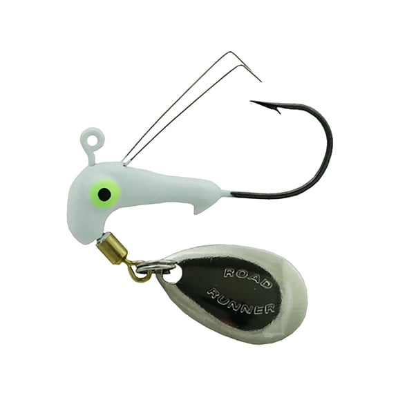 Blakemore W153-001 Weedless 1/8oz #2 Hook White 2Pk Jig Head Fishing Lure