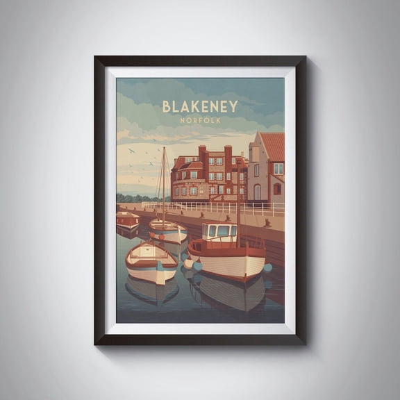Blakeney Harbour North Norfolk Coast AONB Wall Decor Unframed Paper Print