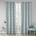 thumbnail image 1 of Blakesly Printed Ikat Blackout Panel Aqua 50x84", 1 of 5