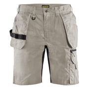 Blaklader 1637 Stretch Rip Stop Work Shorts with Utility Pockets Stone, 42