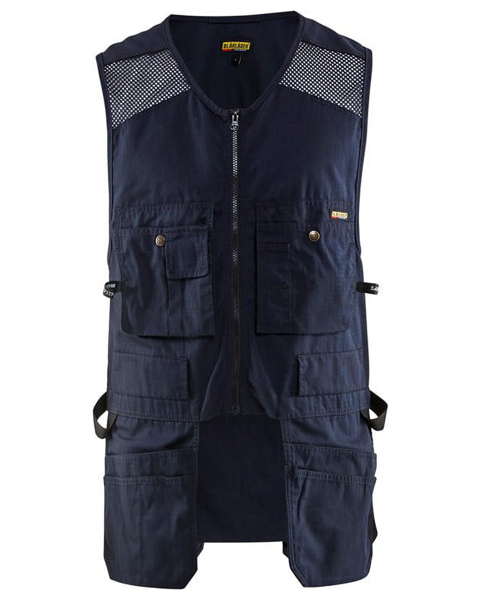 Blaklader US Utility Vest with Mesh for Carpentry Construction (Navy ...